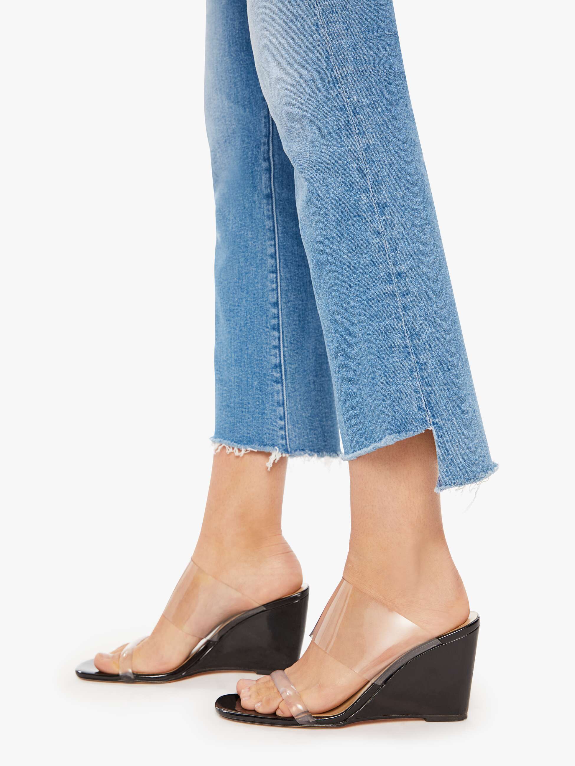 Jeans Mother The Insider Crop Step Fray