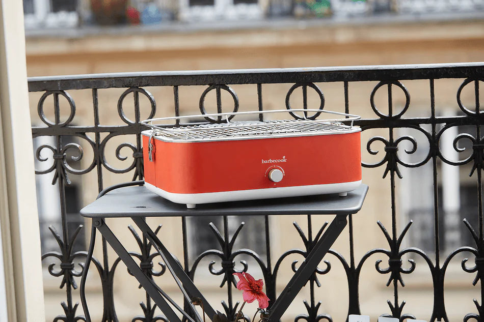 Barbecue E-Carlo Electrische Tafelgrill Red