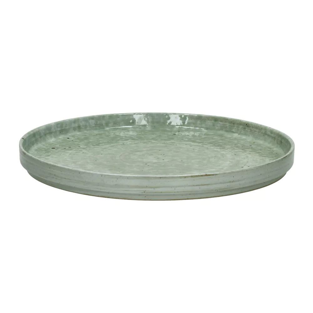 Bord Epices Dinerbord L D27 x H2,6 cm Groen