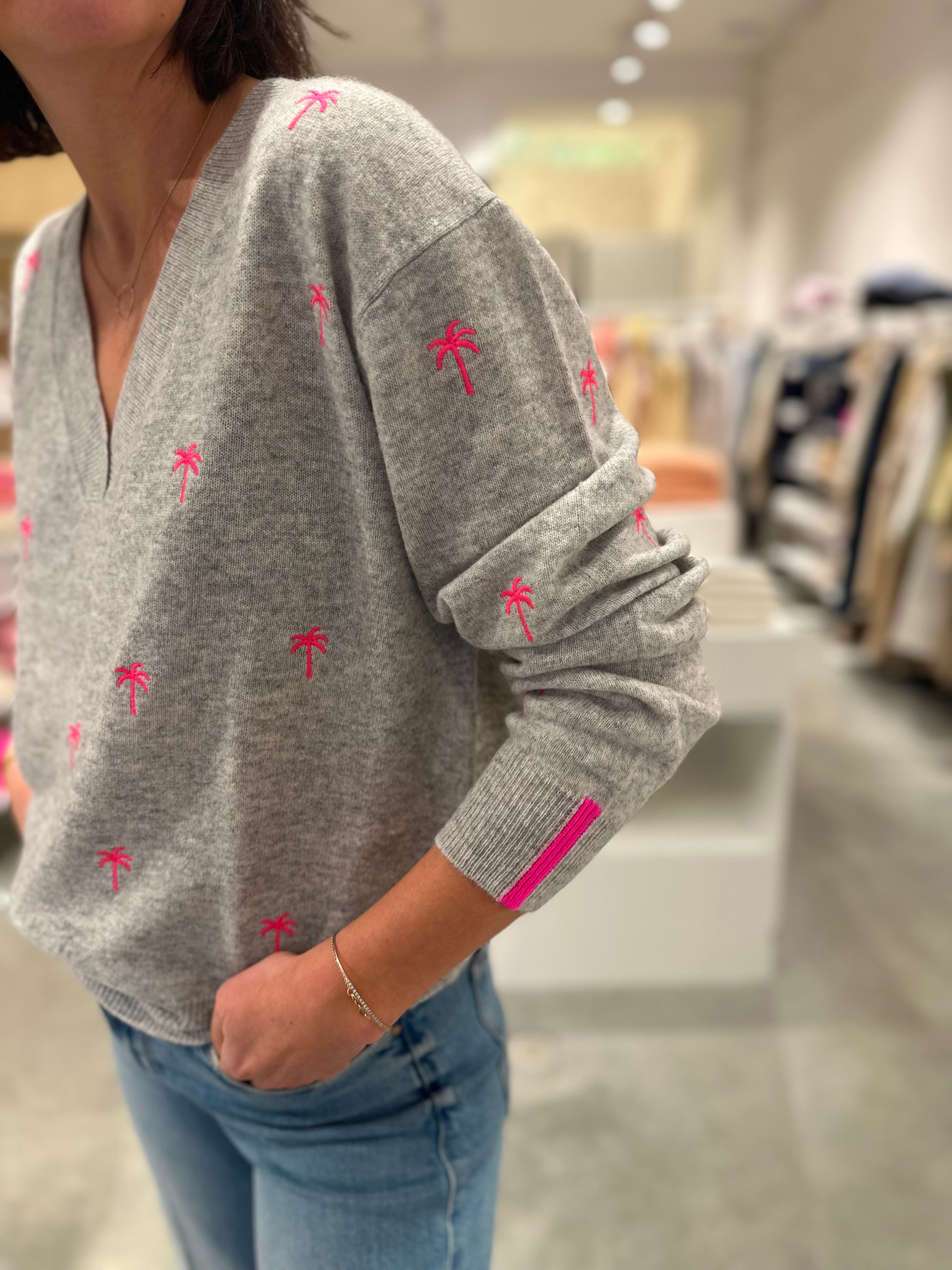 Pull Brodie Embroidery Palm