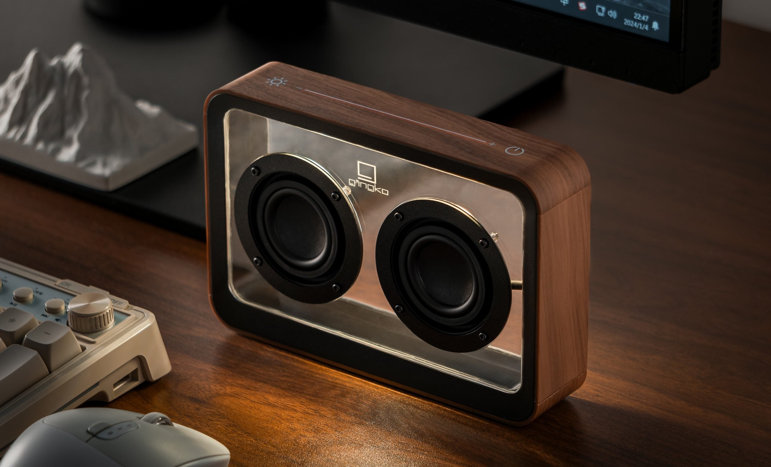 Speaker Gingko Mage See-Through Bluetooth Walnut