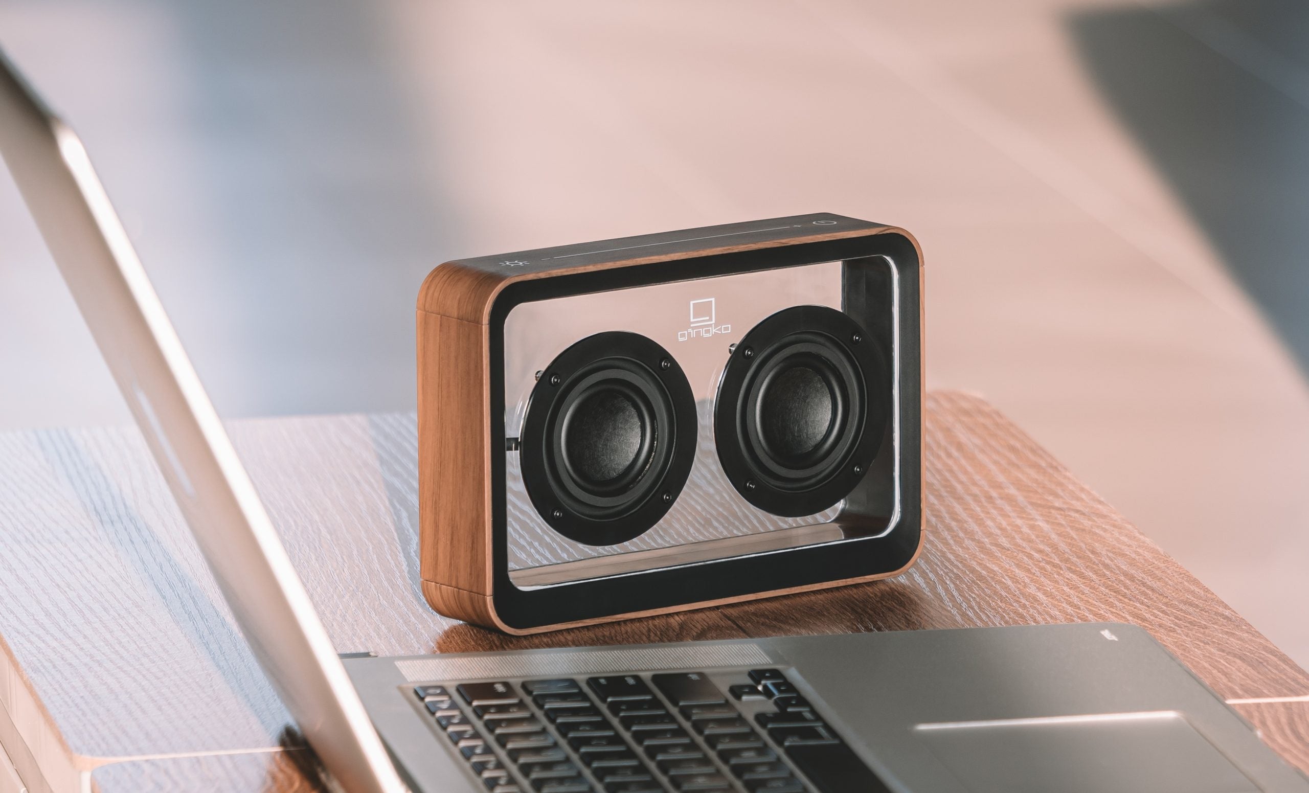 Speaker Gingko Mage See-Through Bluetooth Walnut