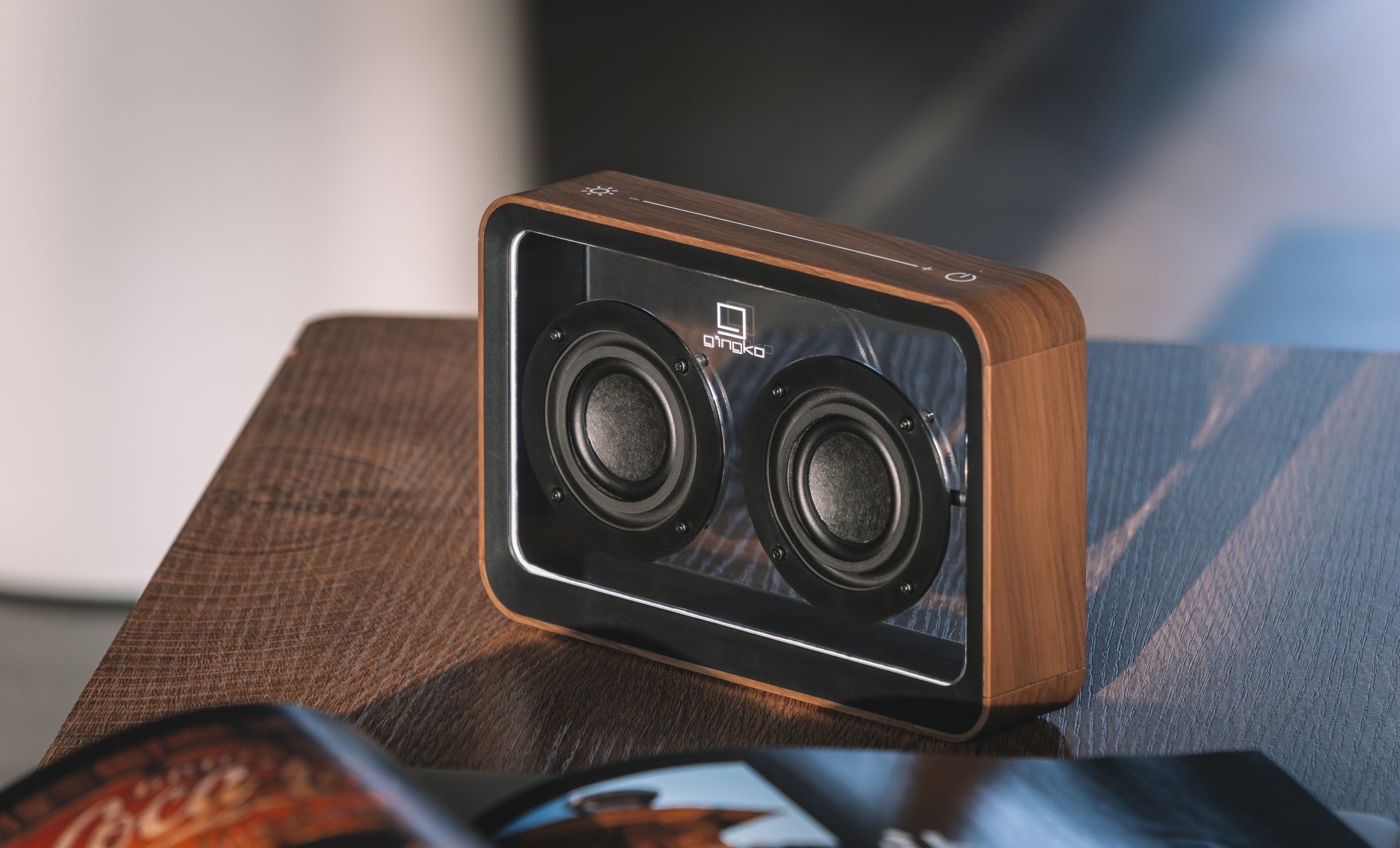 Speaker Gingko Mage See-Through Bluetooth Walnut