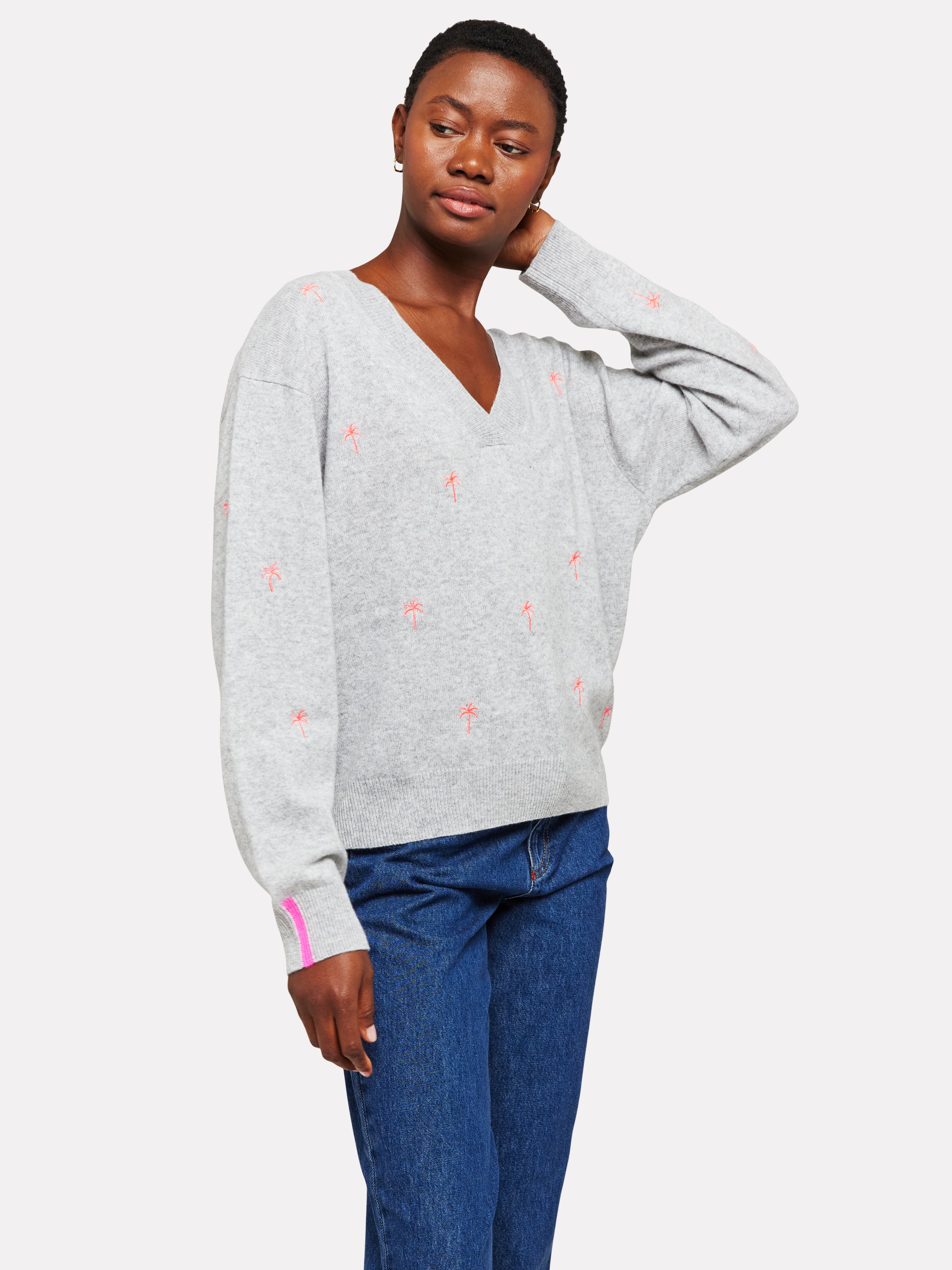 Pull Brodie Embroidery Palm