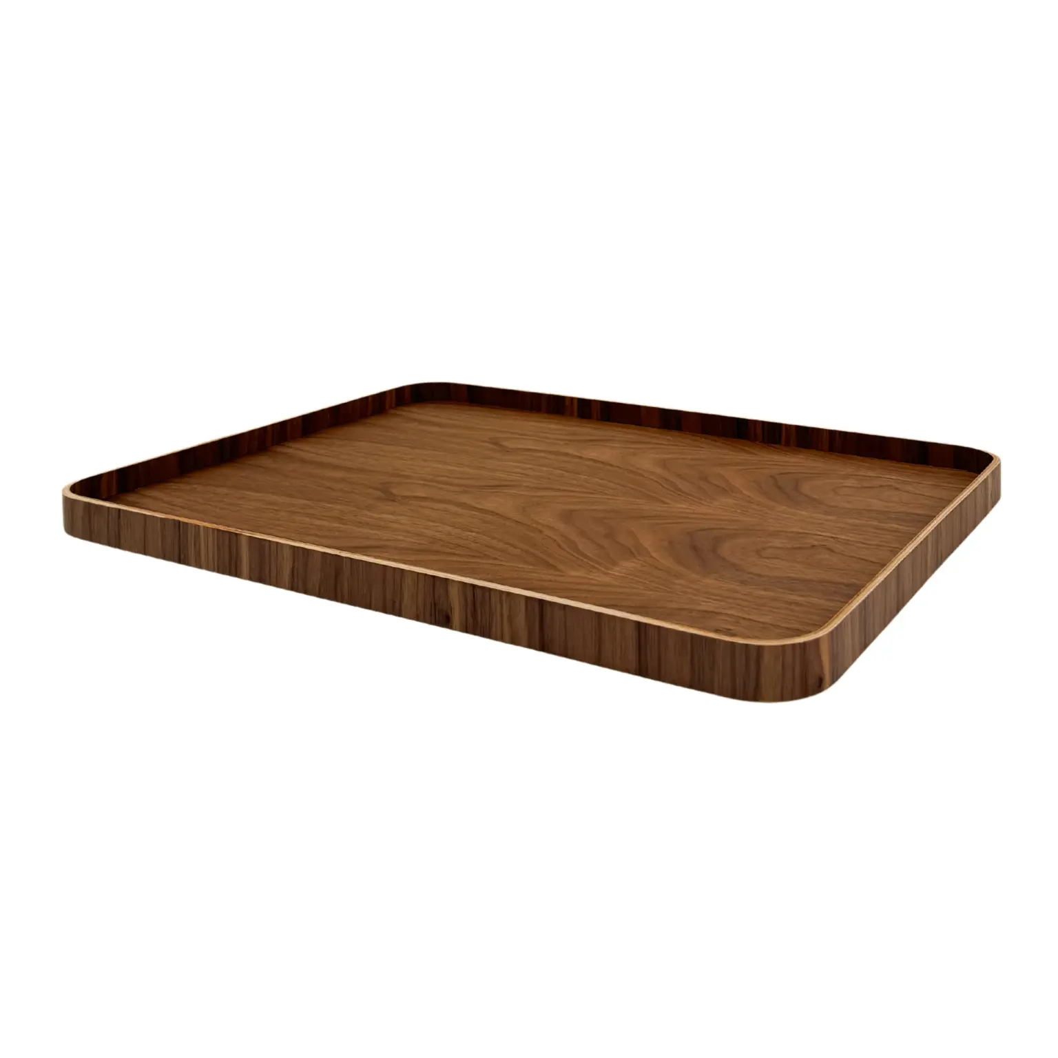 Plateau Serve Rectangular L L60 B46 cm Walnut