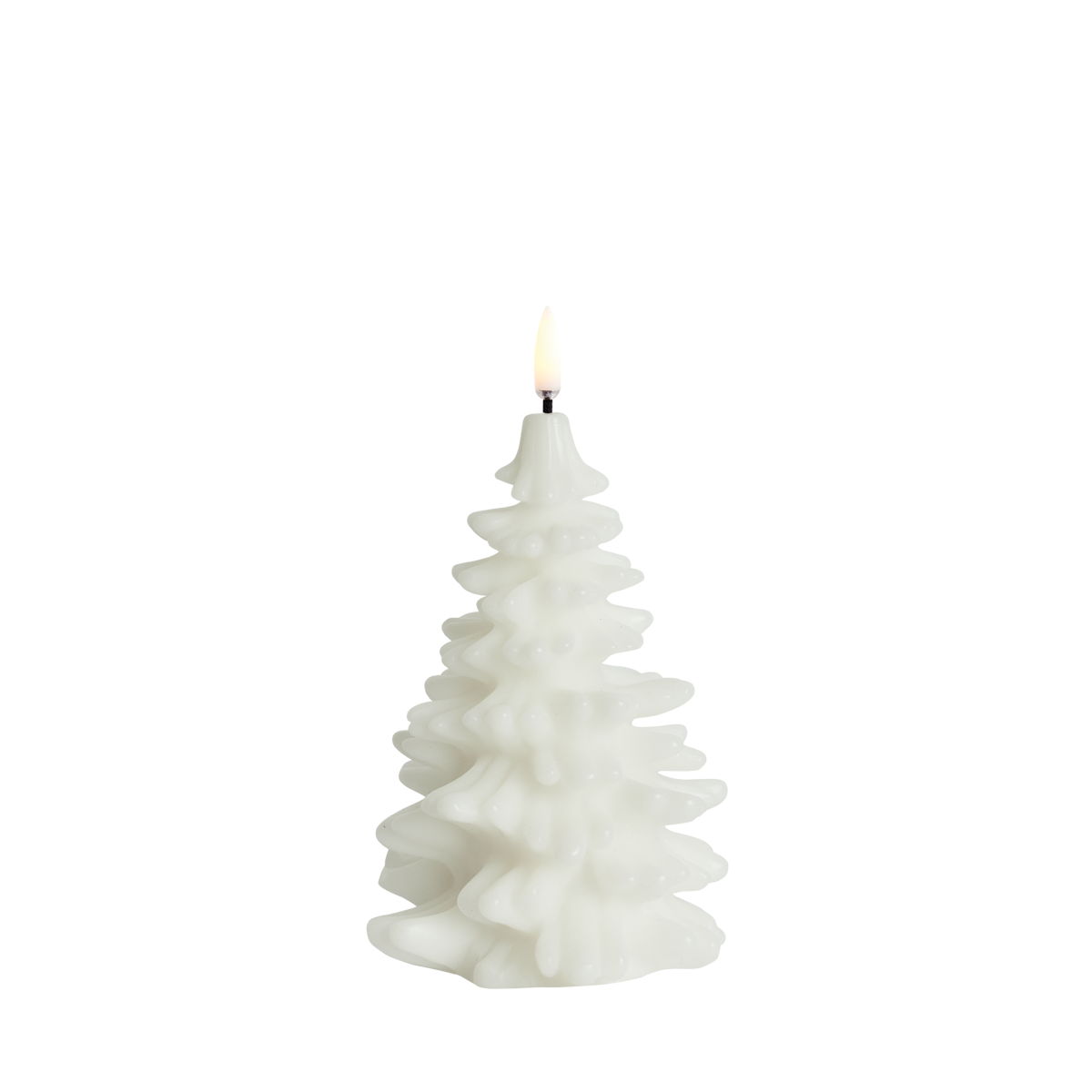 Kaars Led Christmas Tree Nordic White D11 H18