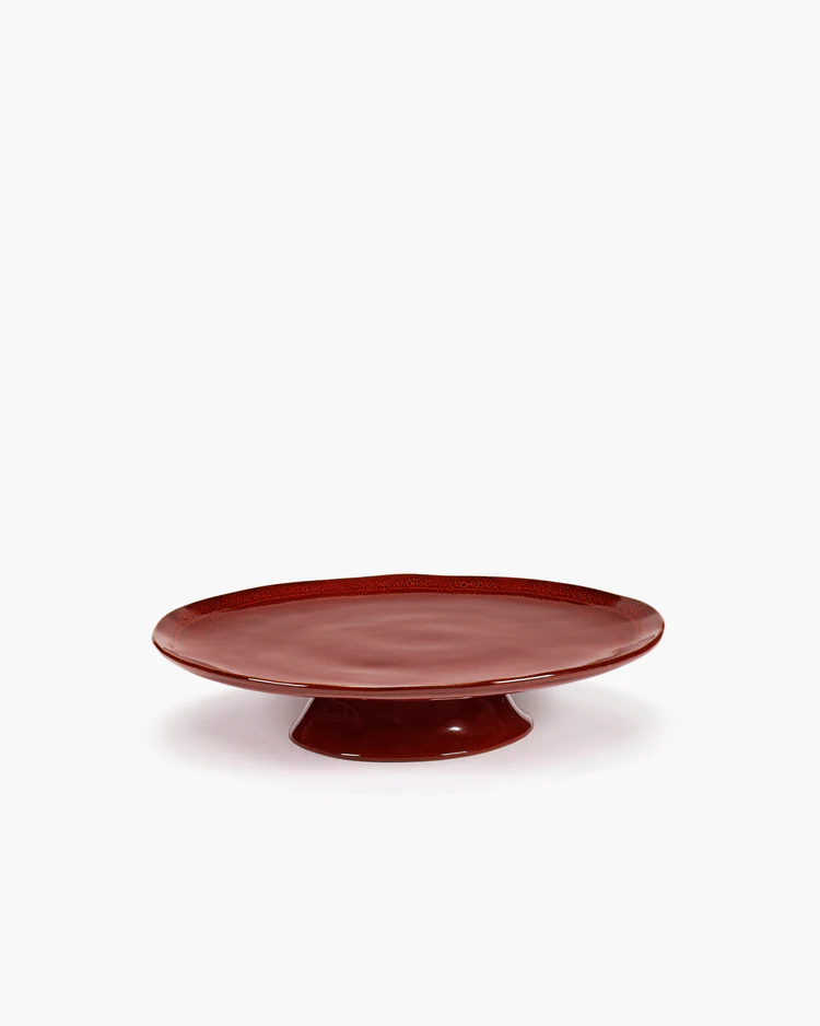 Taartstaander La Mere L D30,5 H6 cm Venetian Red