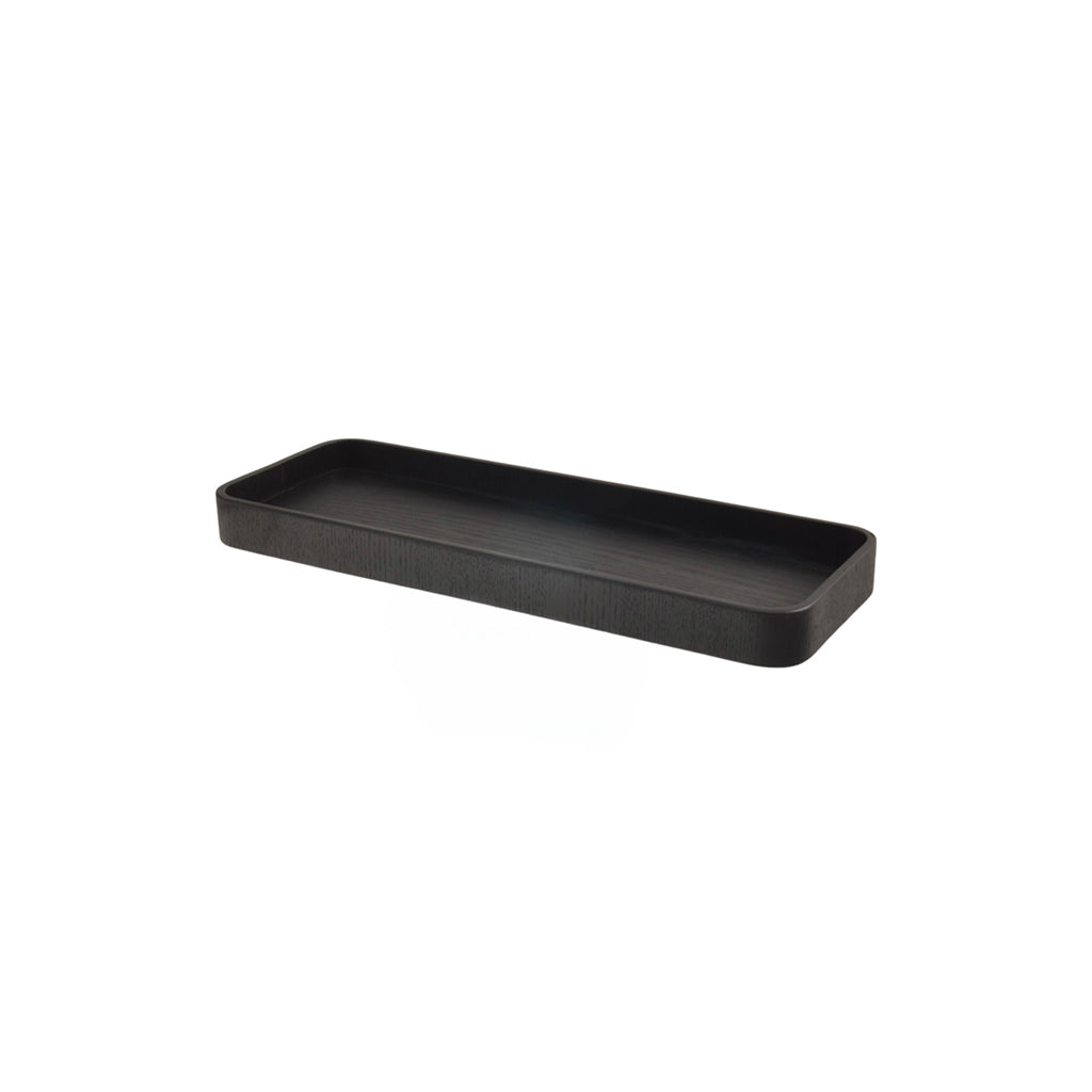 Plateau Serve Rectangular S L38 B14 cm Black