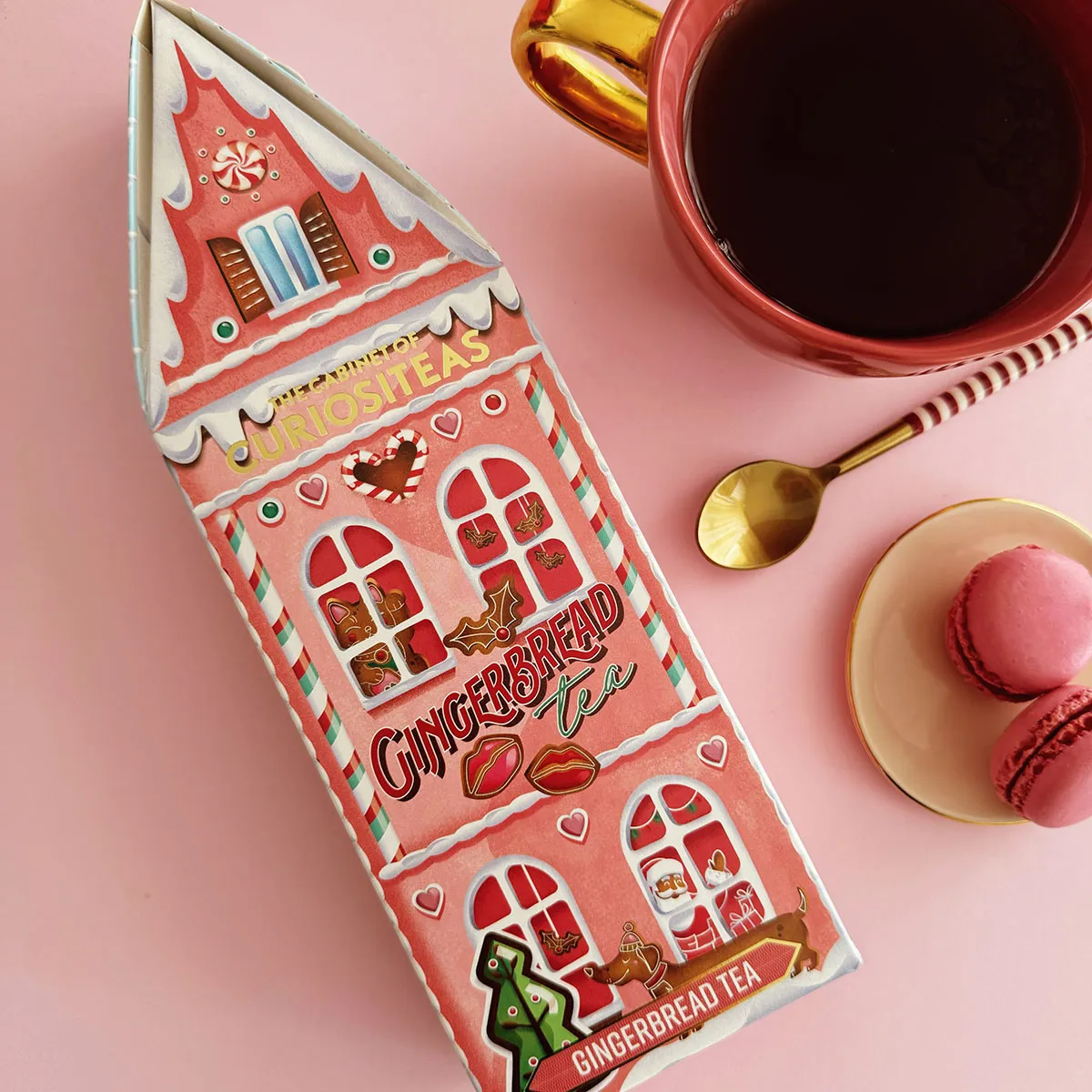 Thee Gingerbread House Giftbox Pink