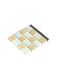 Glas Onderlegger Studio Matrix Coaster Chess Wit Beige