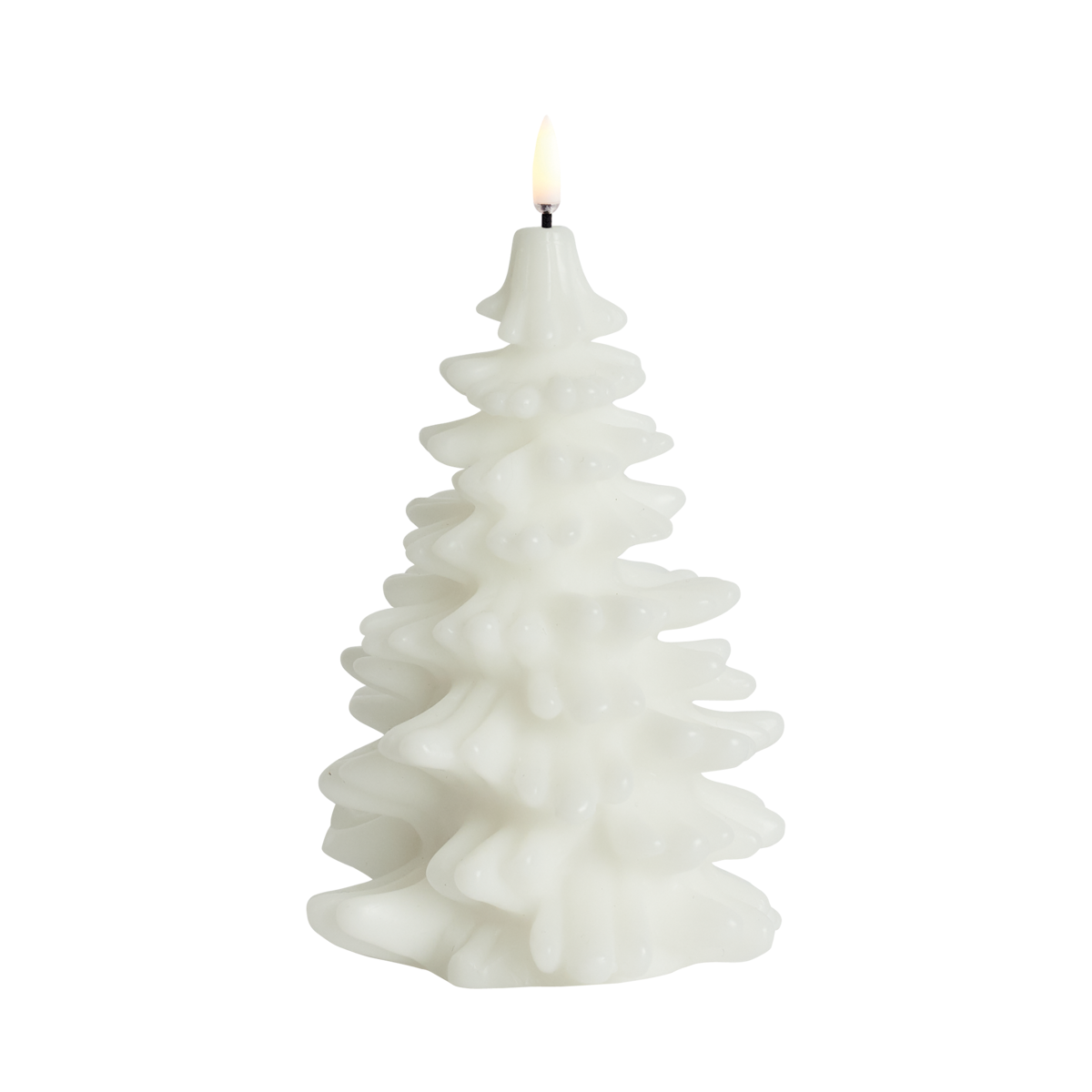 Kaars Led Christmas Tree Nordic White D11 H18