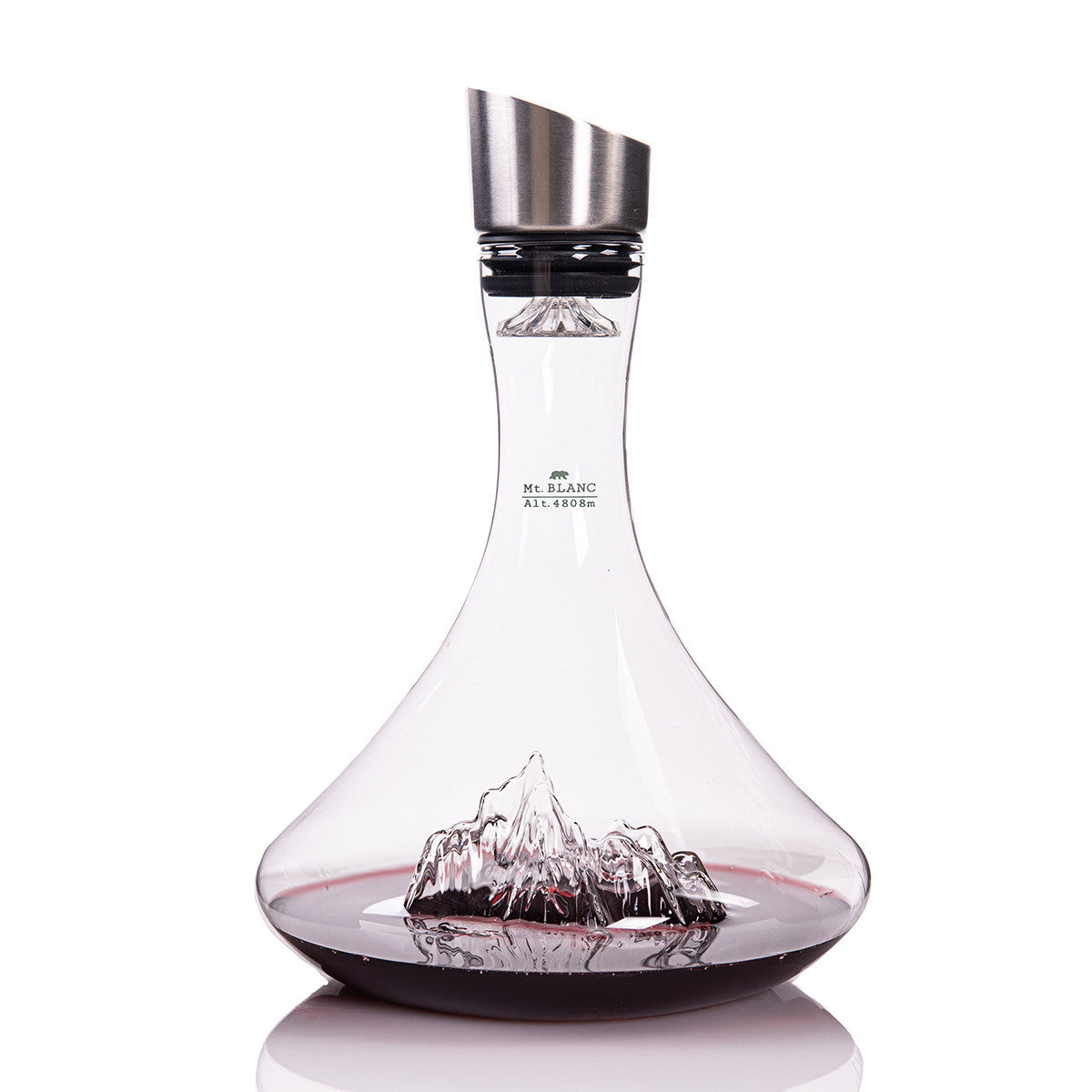 Karaf Wijn Decanter Topographic Mont Blanc