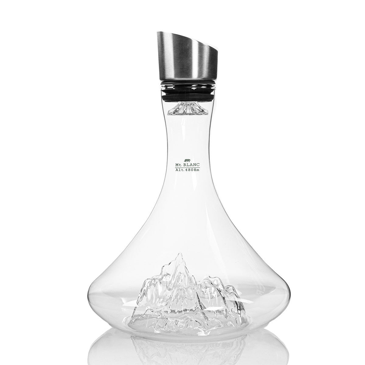 Karaf Wijn Decanter Topographic Mont Blanc