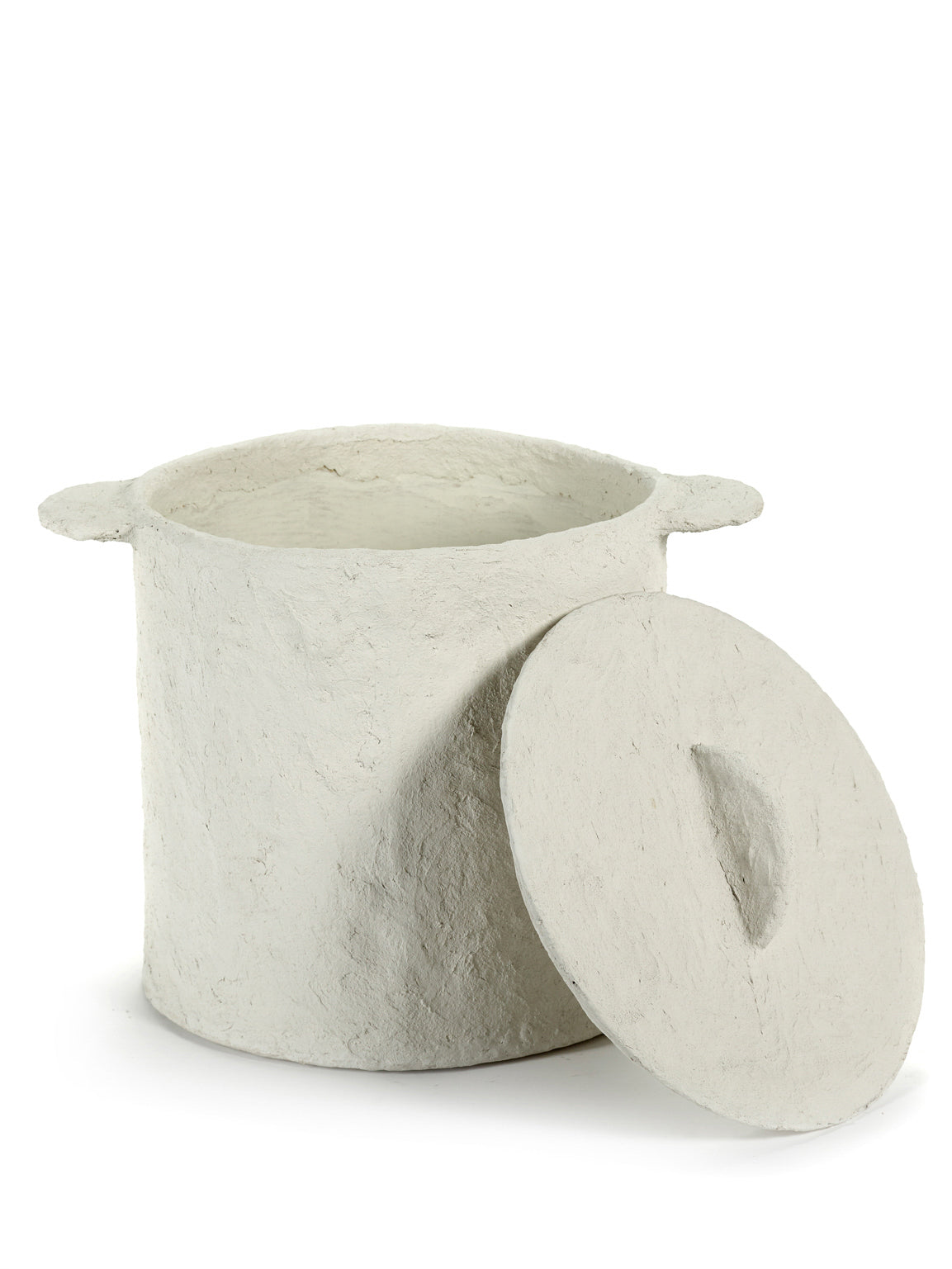 <transcy>Jar + Lid Serax Marie Paper Mache D32 H30 Beige</transcy>