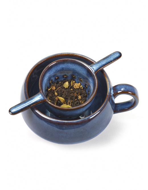 <transcy>Tea strainer Pure L14 W6 H5cm Dark Blue</transcy>