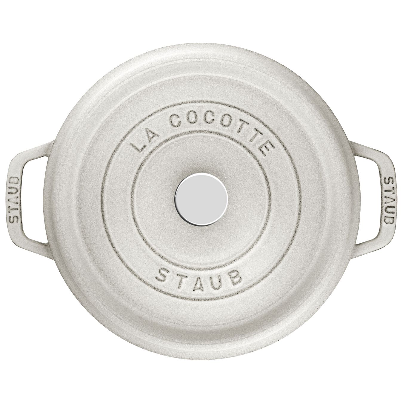 <transcy>Cocotte Staub Round 24cm White Truffle</transcy>